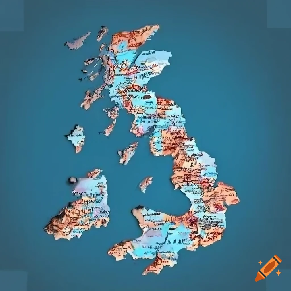 detailed map of Scotland