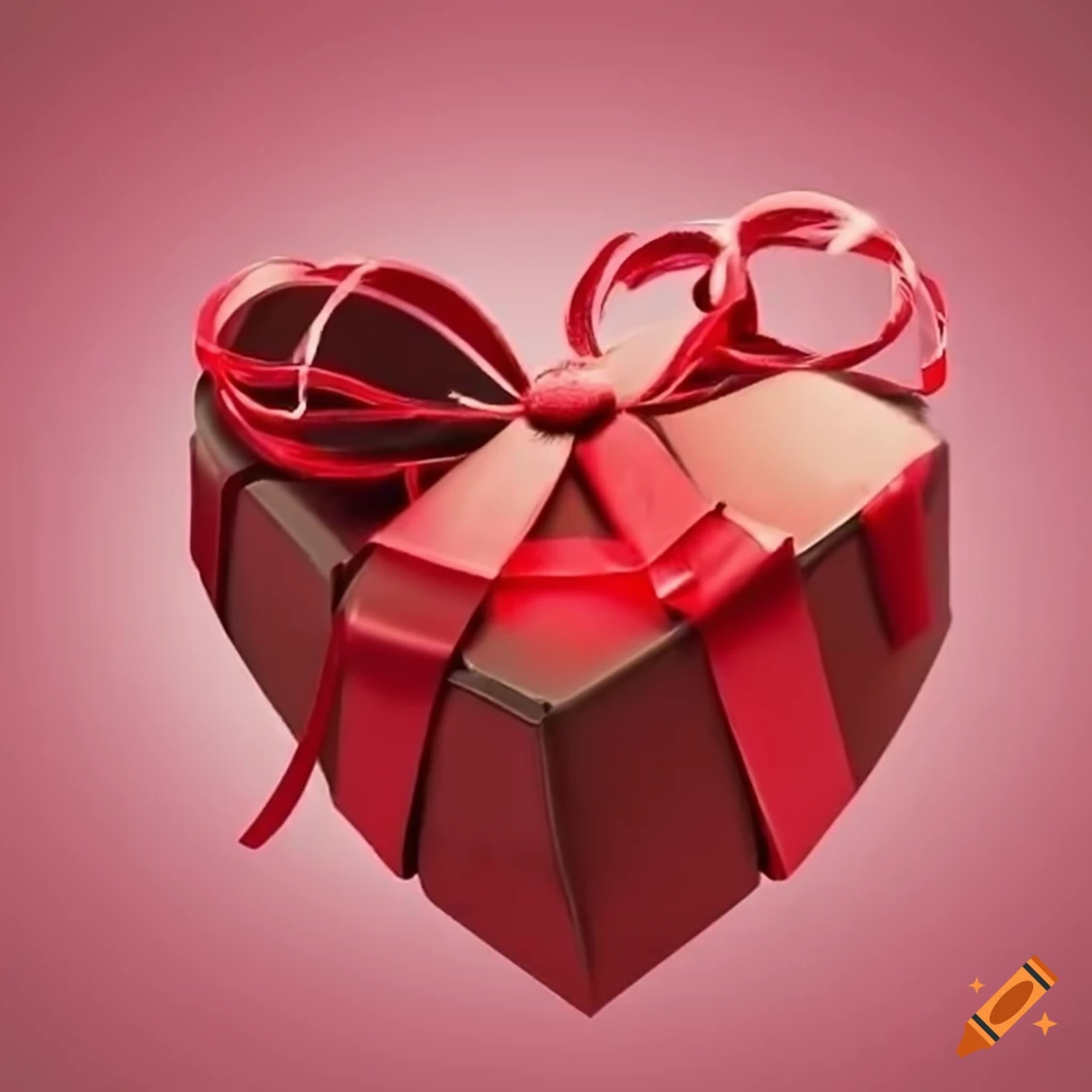 Heartshaped present on Craiyon