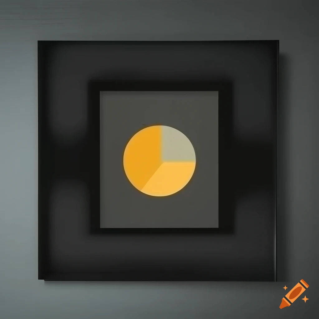 elegant black Bauhaus poster
