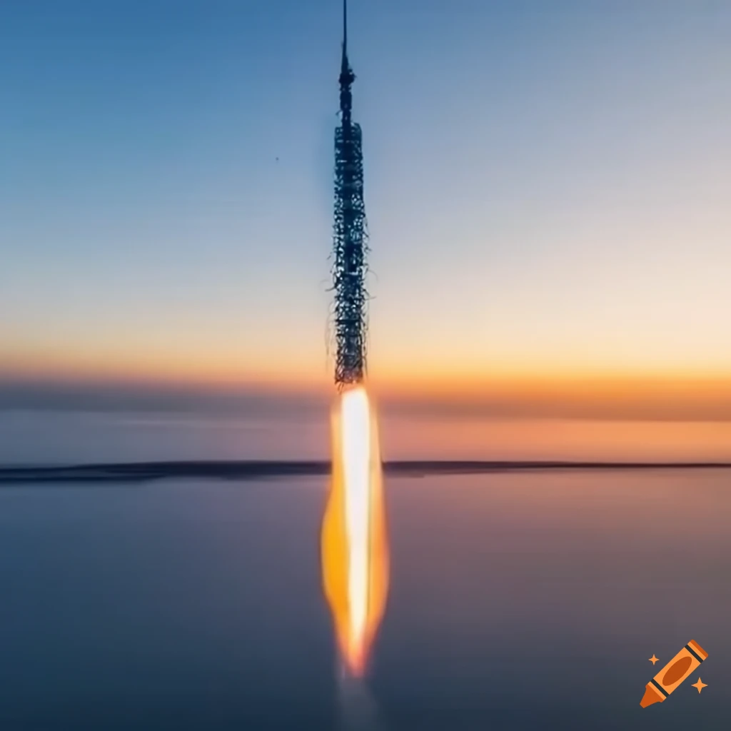 skyscraper launching into space