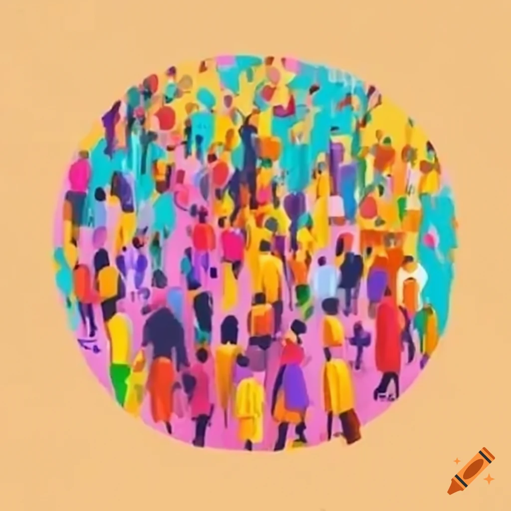 people navigating through a maze