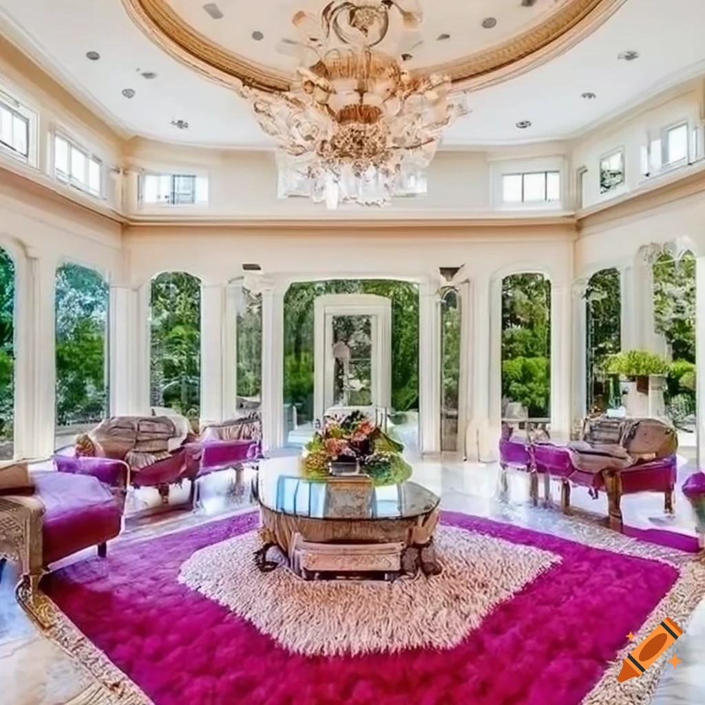Luxurious california mansion with giant windows