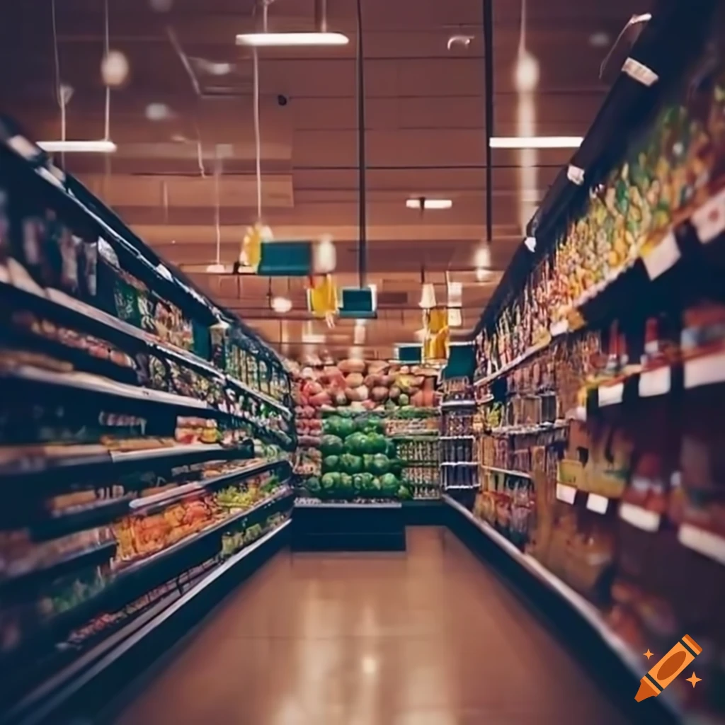 eerie atmosphere of a closed grocery store