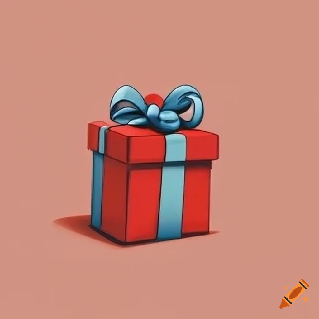 cartoon present icon