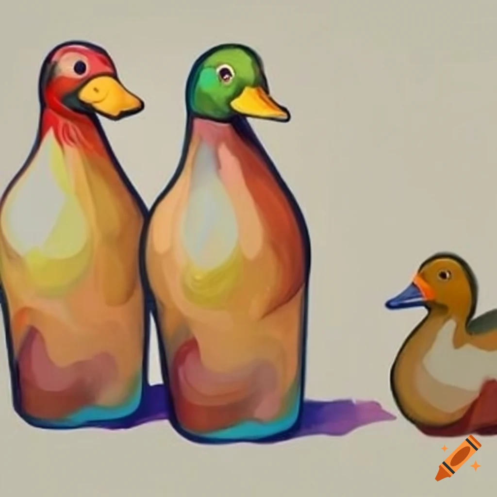 decorative duck-shaped bottles