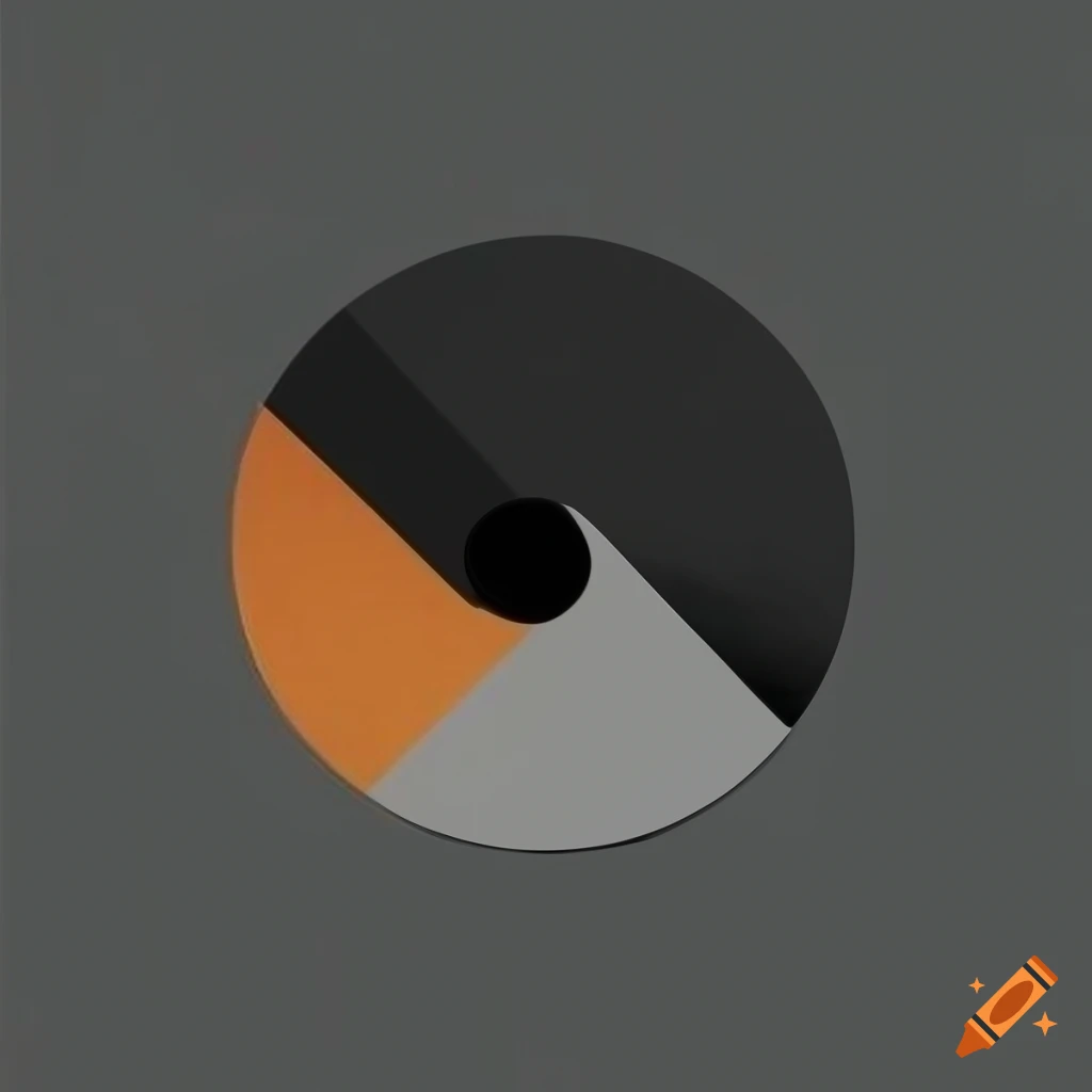 elegant black Bauhaus poster