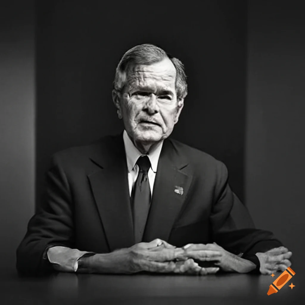 Satirical image of george hw bush as a force ghost