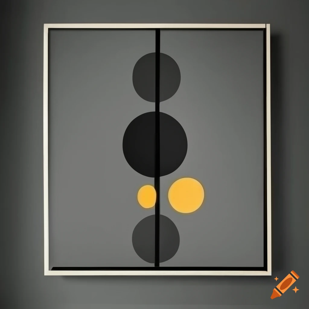 black and elegant Bauhaus poster