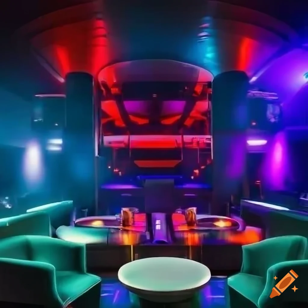 modern and vibrant nightclub scene