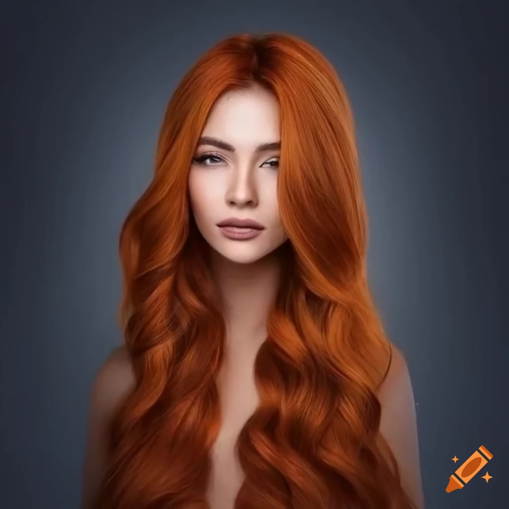 portrait-of-a-woman-with-flowing-copper-hair-on-craiyon