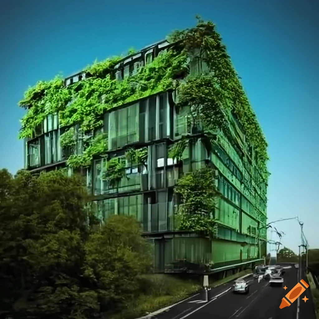 Green building architecture on Craiyon