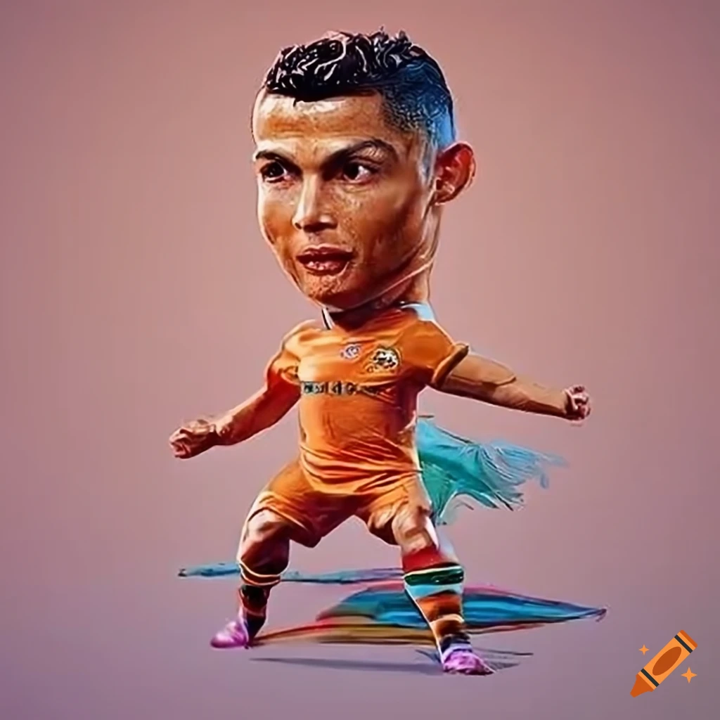 young soccer player resembling Ronaldo