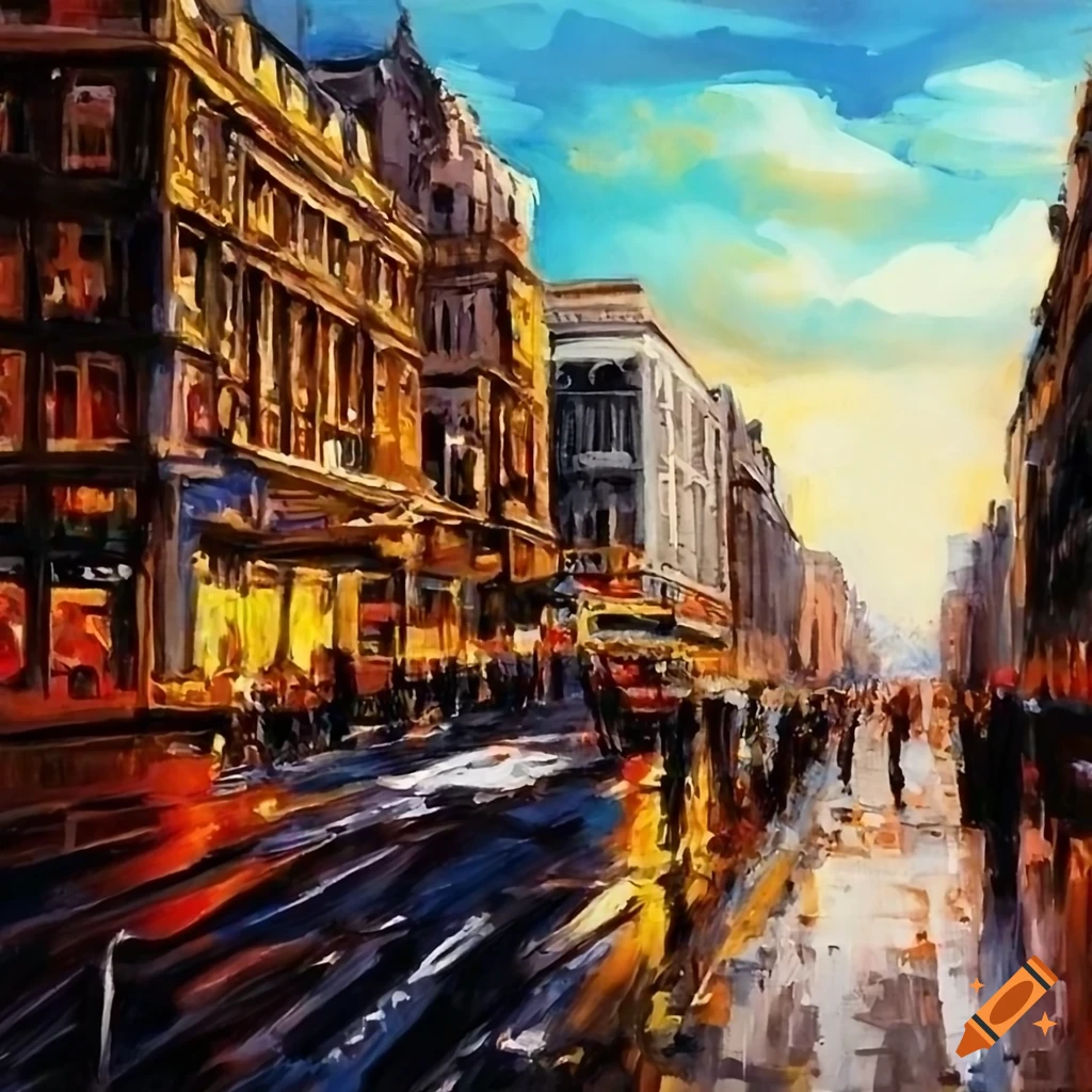 Painting of friedrichstrasse in berlin