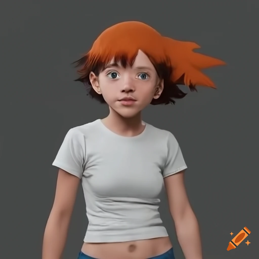 Realistic cosplay of Misty from Pokemon on Craiyon