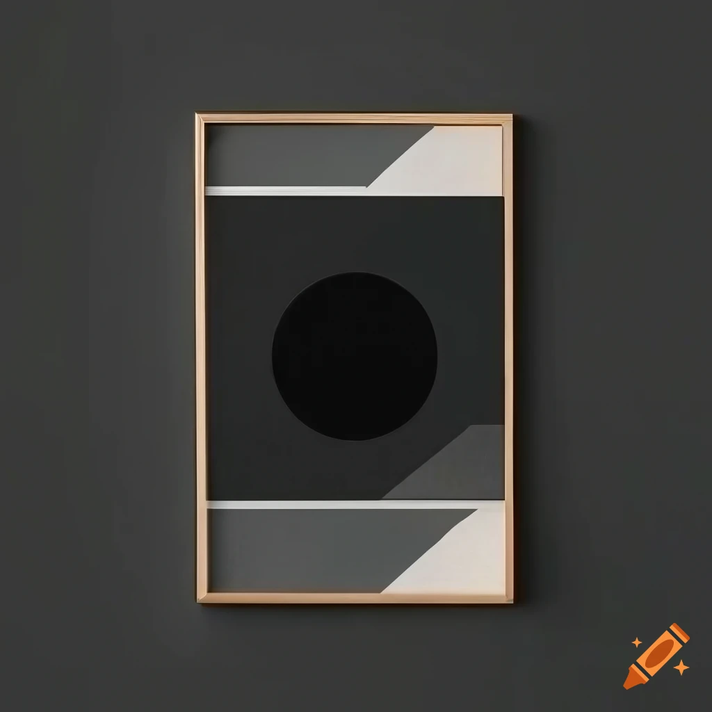 elegant black Bauhaus poster
