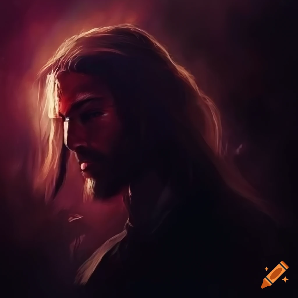 Concept art of anime antagonist jesus