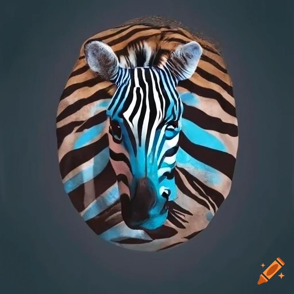 Zebrastriped football tshirt design on Craiyon