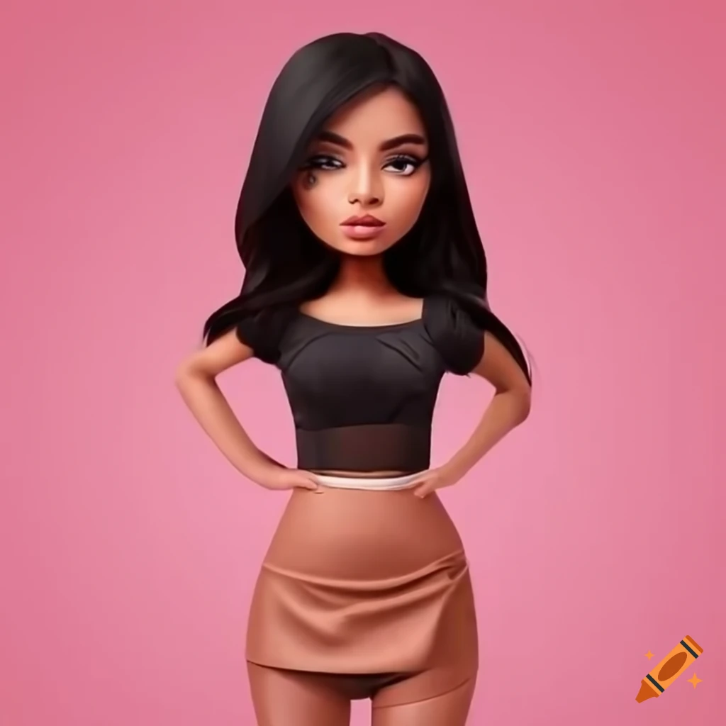 Creative holidayinspired skirt made of wrapping paper and ribbon on