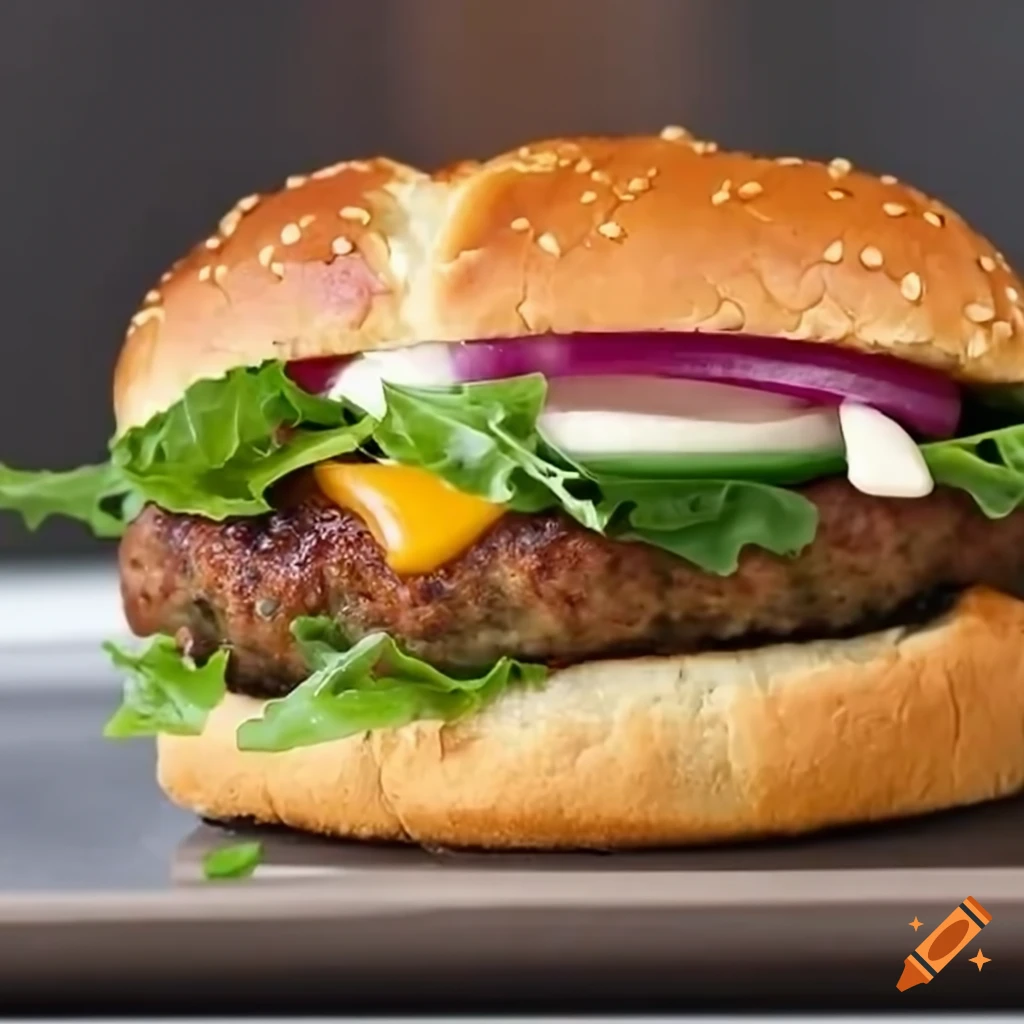 luxury McDonald's truffle-infused plant-based burger