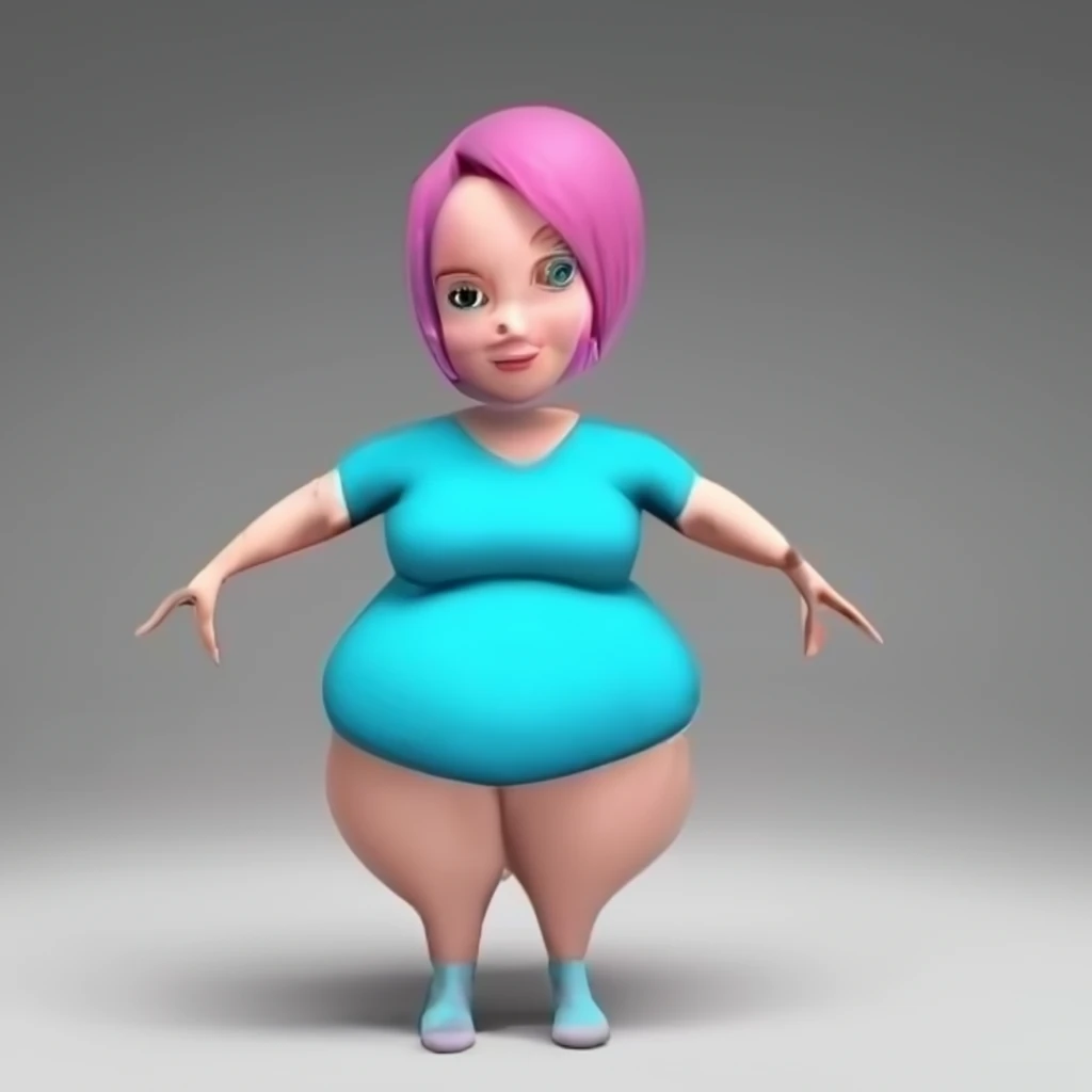 3d Cartoon Model In T Pose For Animation 4232