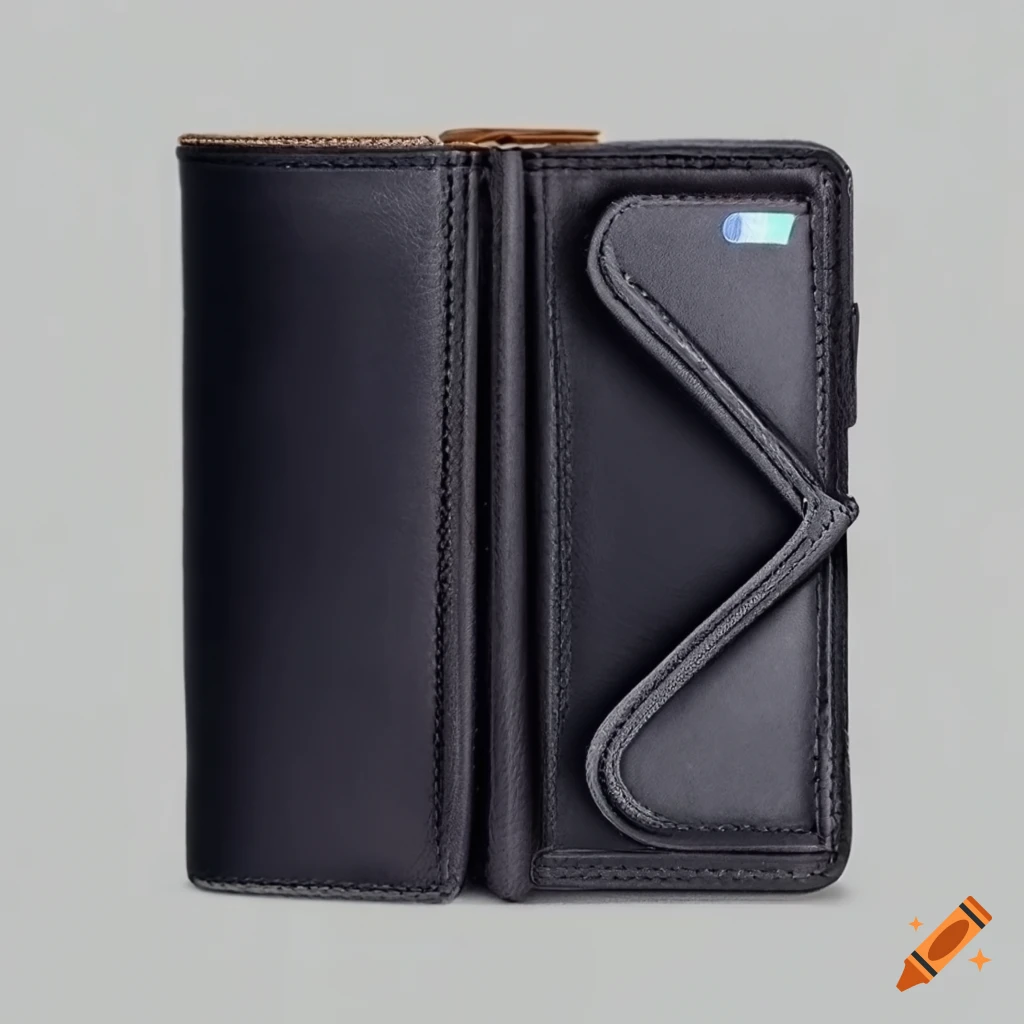 Minimalist men's wallet with sleek design on Craiyon