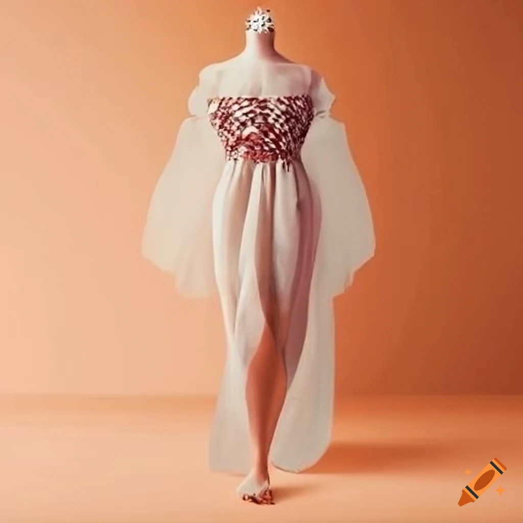 dress with seashells design