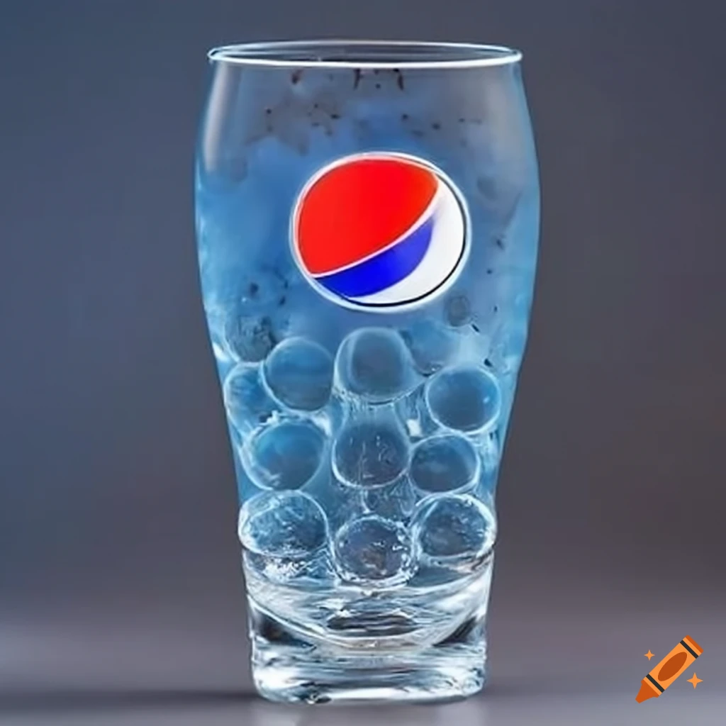 glass of Pepsi with sweat droplets