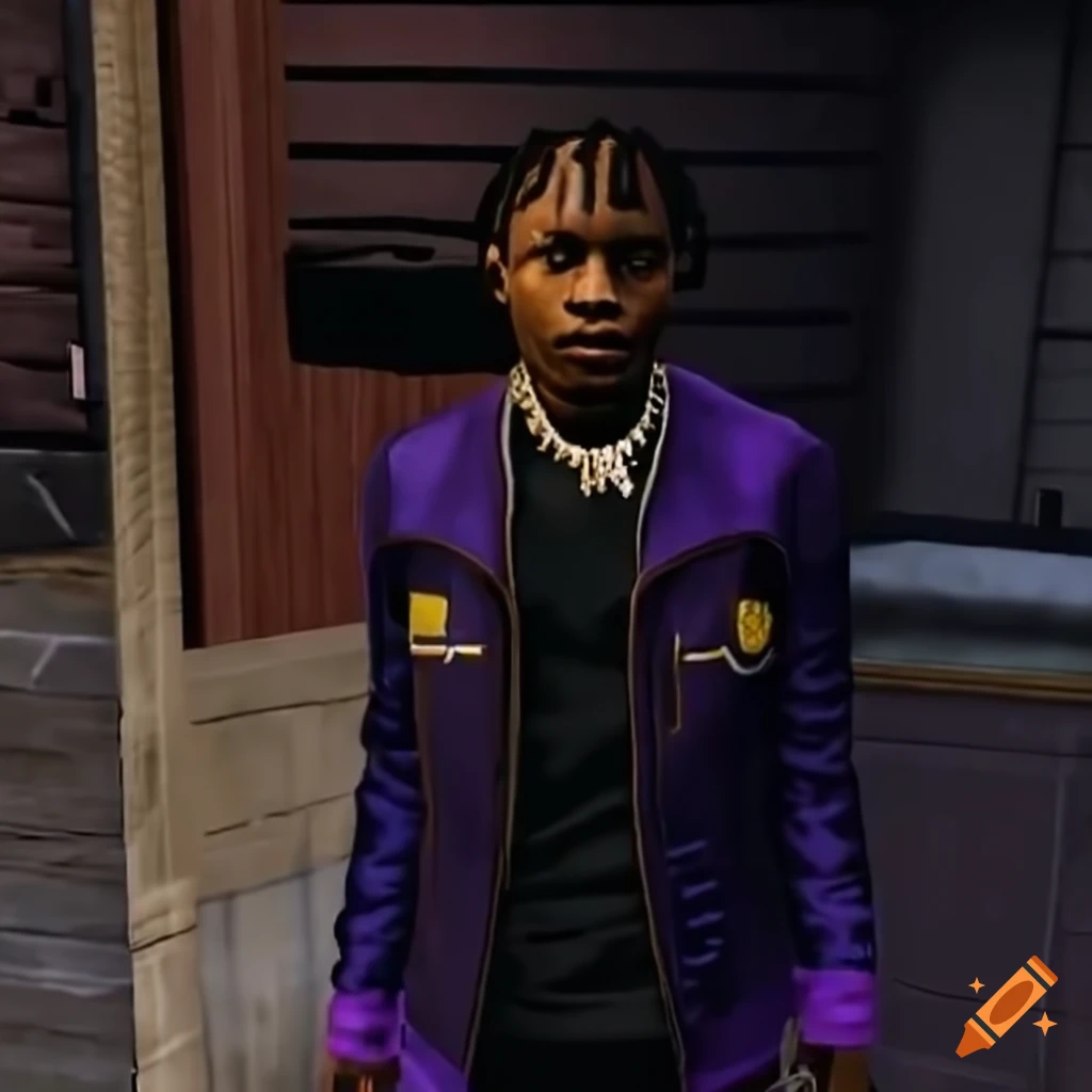 Image of lil tjay with gta v style on Craiyon