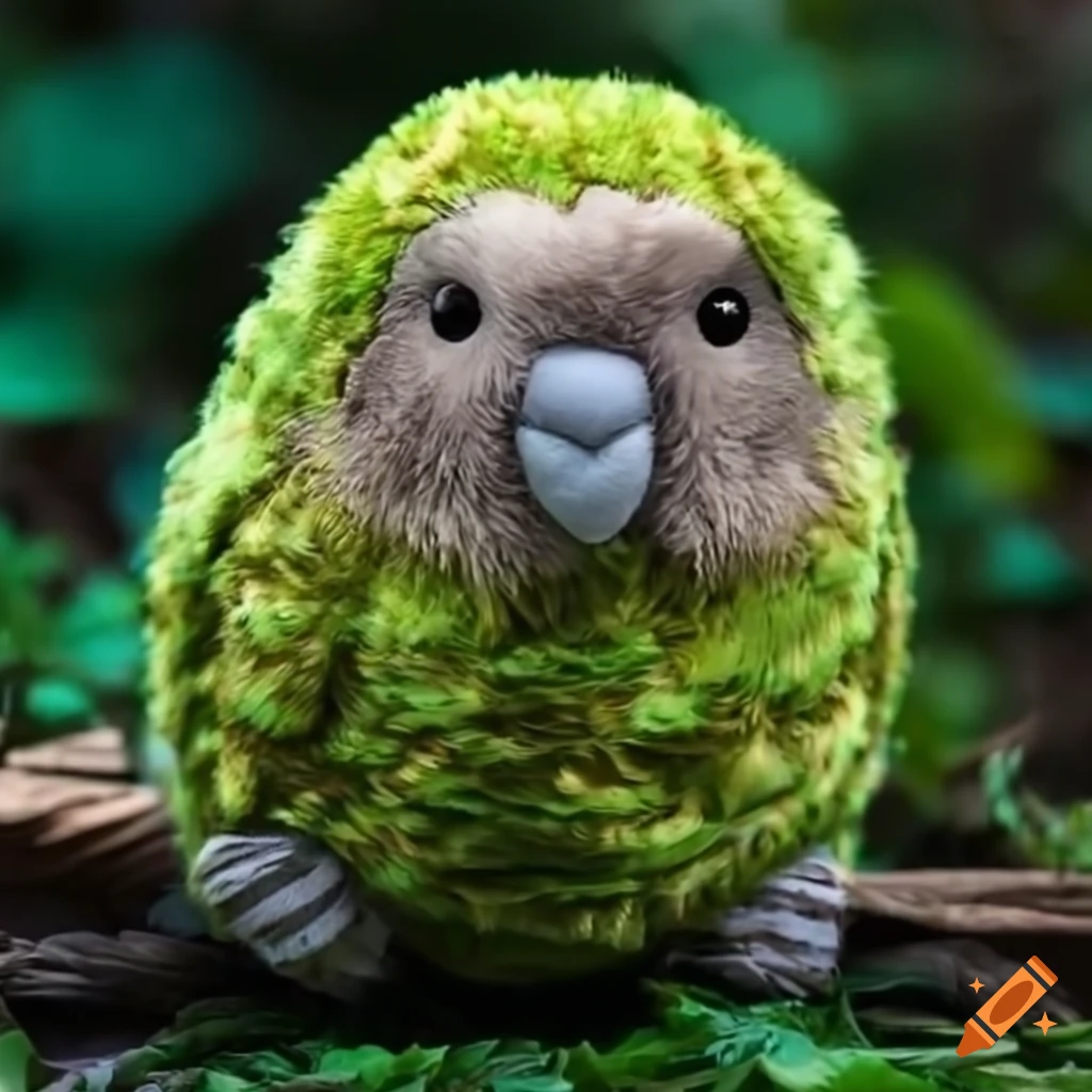 Cute kakapo stuffed animal