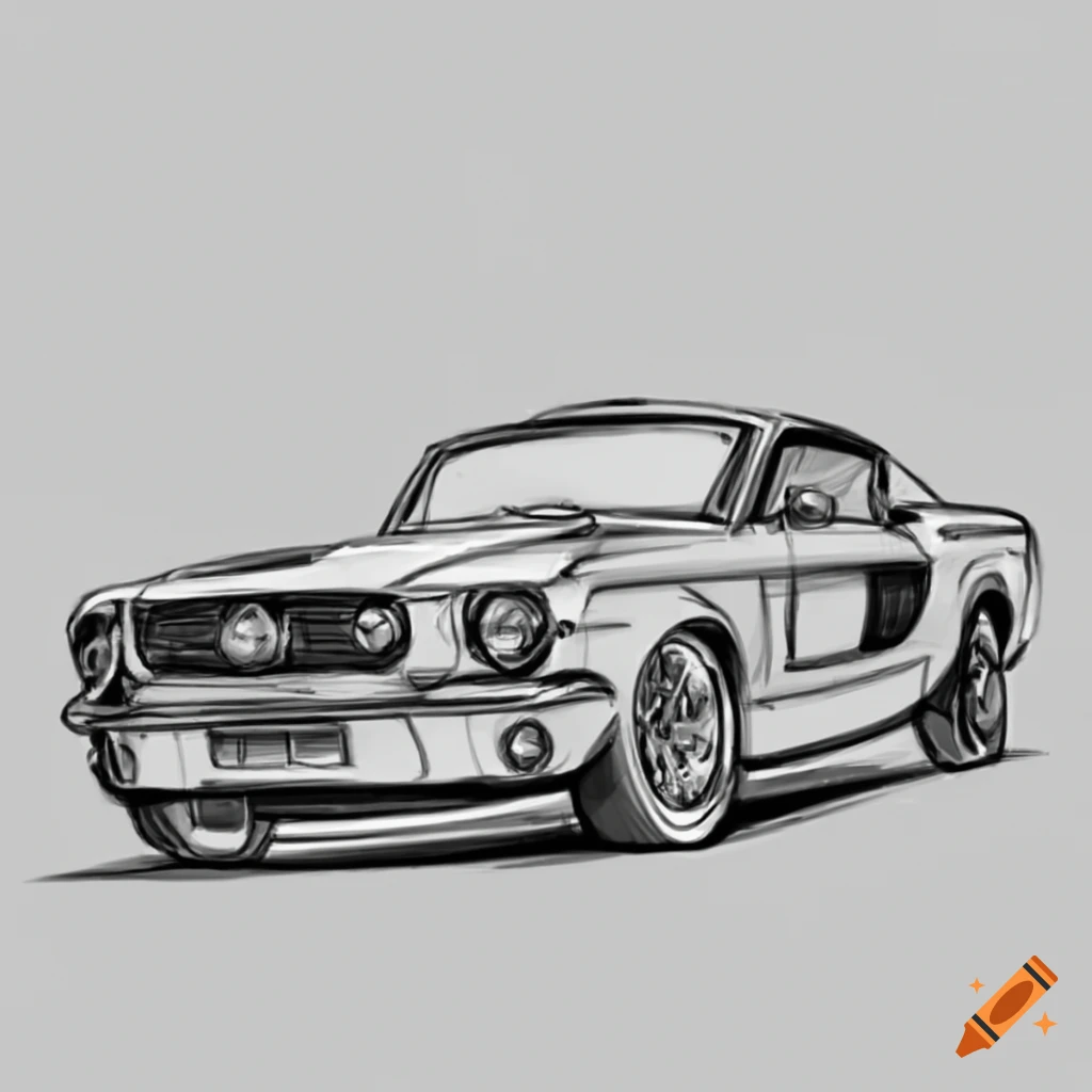 How to Draw Ford Mustang GT 2018 | Mustang drawing, Mustang art, Ford  mustang