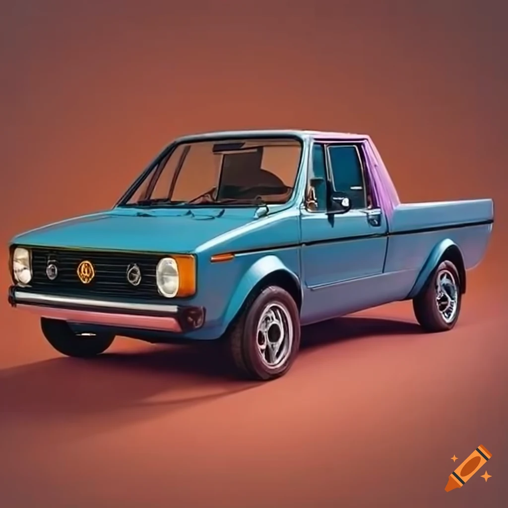 1981 volkswagen rabbit pickup on Craiyon