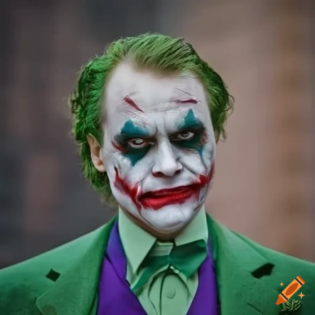 Dark knight's joker staring intensely