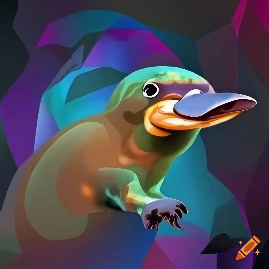 digital art of a platypus symbolizing data science