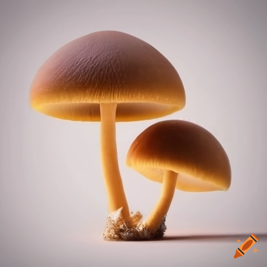 scortechinia fungi with filaments on white background
