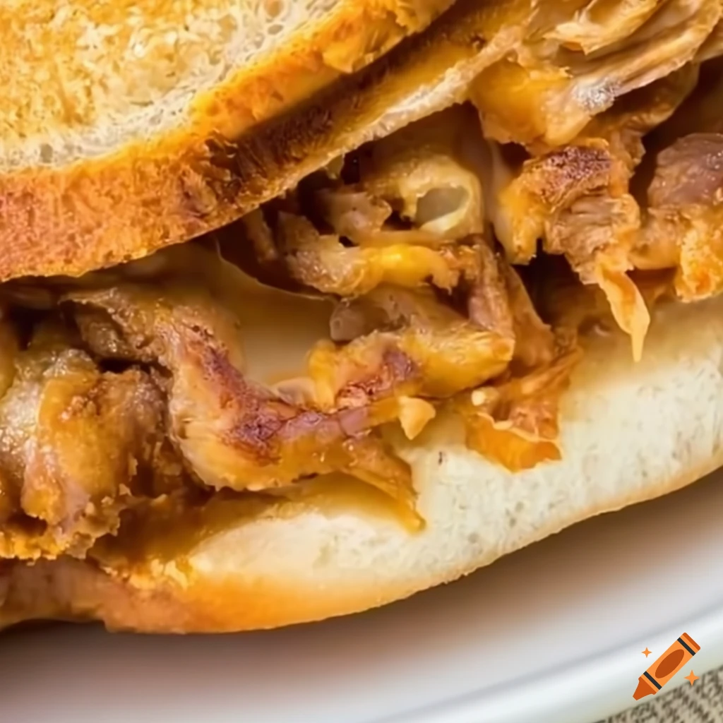 delicious eel sandwich with crispy golden meat