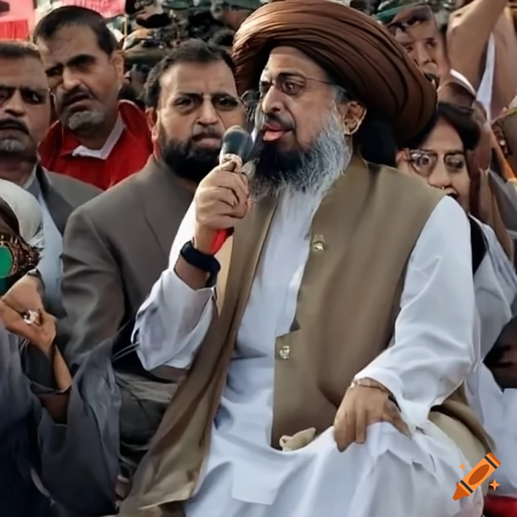 political leader addressing a large gathering