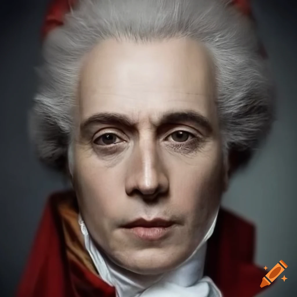 Portrait of antoine léaument in robespierre costume