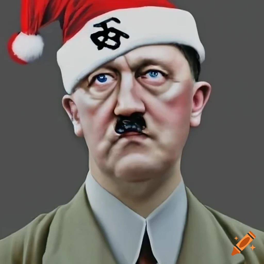satirical-depiction-of-hitler-wearing-a-red-christmas-hat