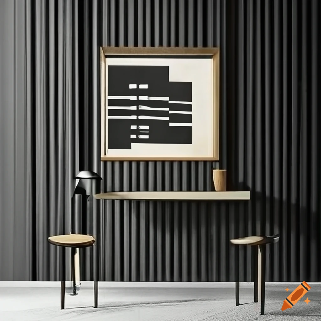 black and elegant Bauhaus poster