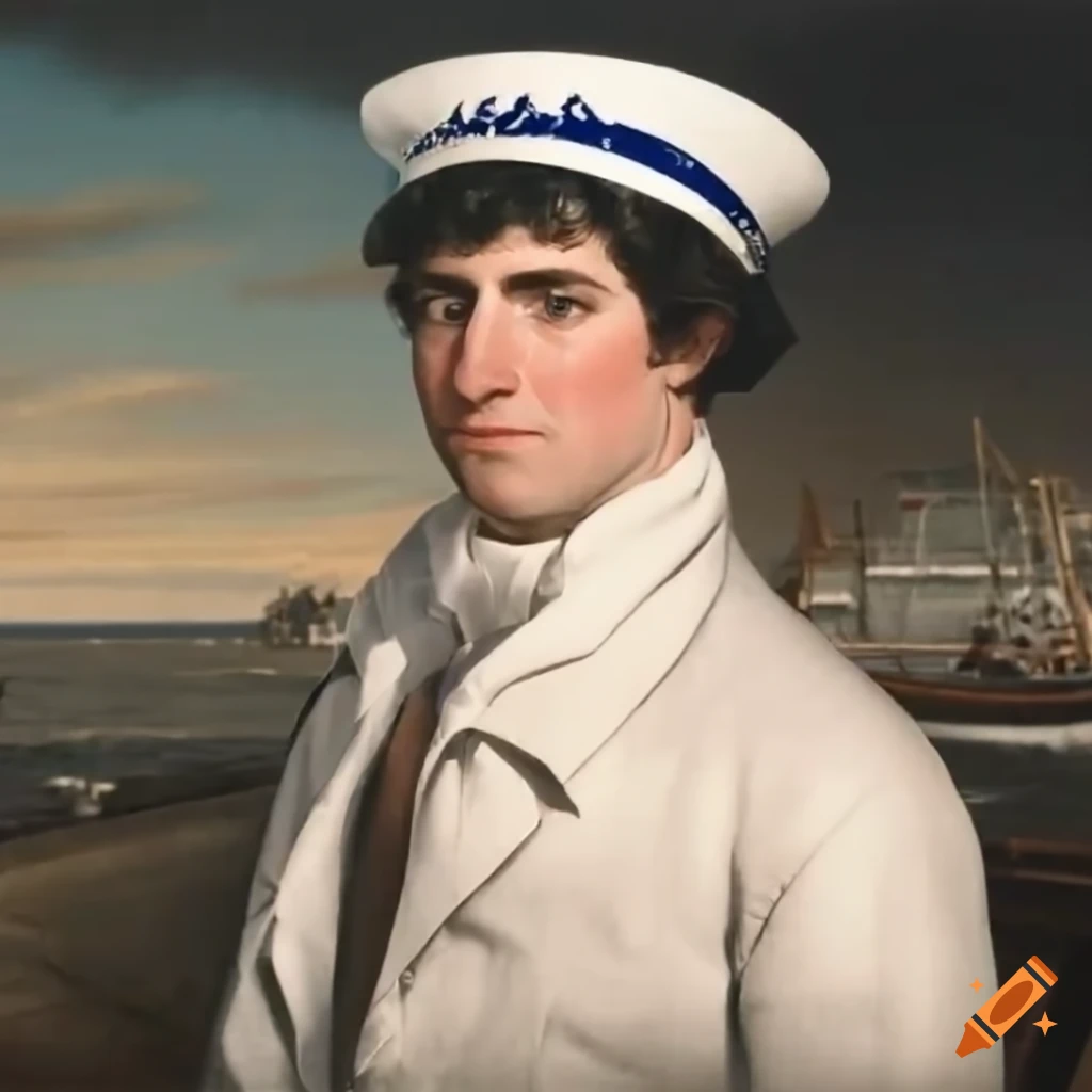 politician in white tuxedo with sailor's hat