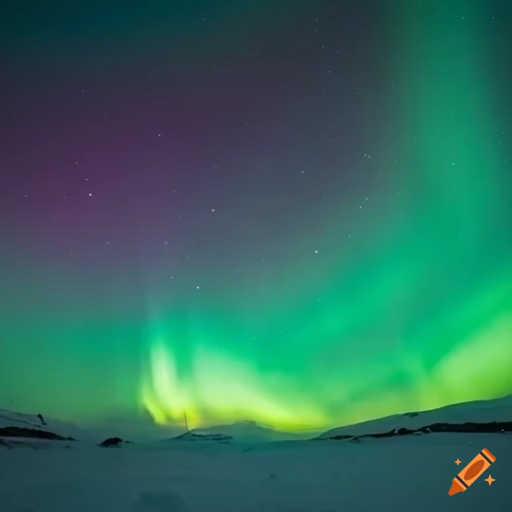 Stunning Northern Lights In The Arctic