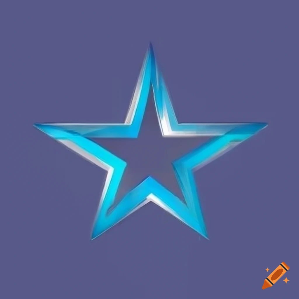 Blue star logo on Craiyon