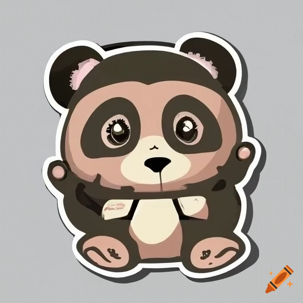 Kawaii Cute Panda - Panda - Sticker