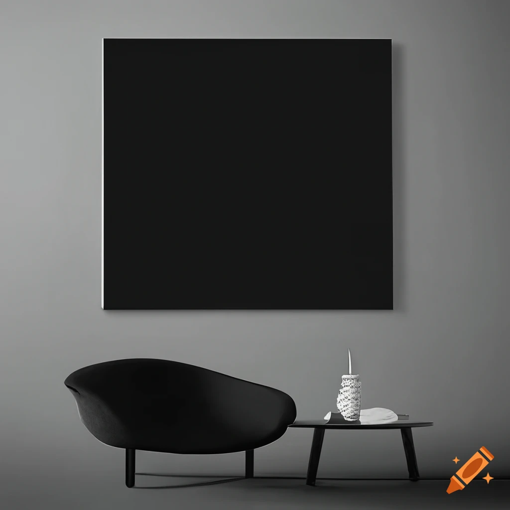 elegant and luxurious black Bauhaus poster