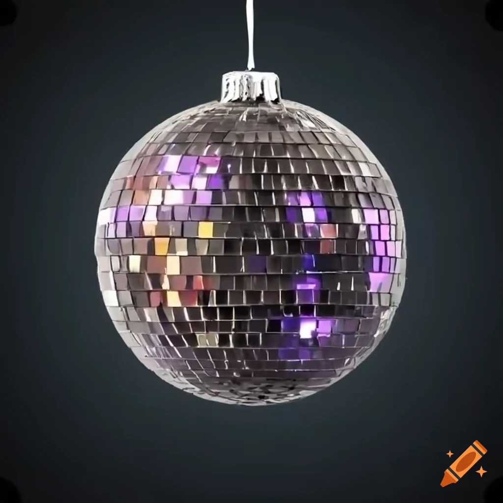 Christmas disco ball with wreath on Craiyon