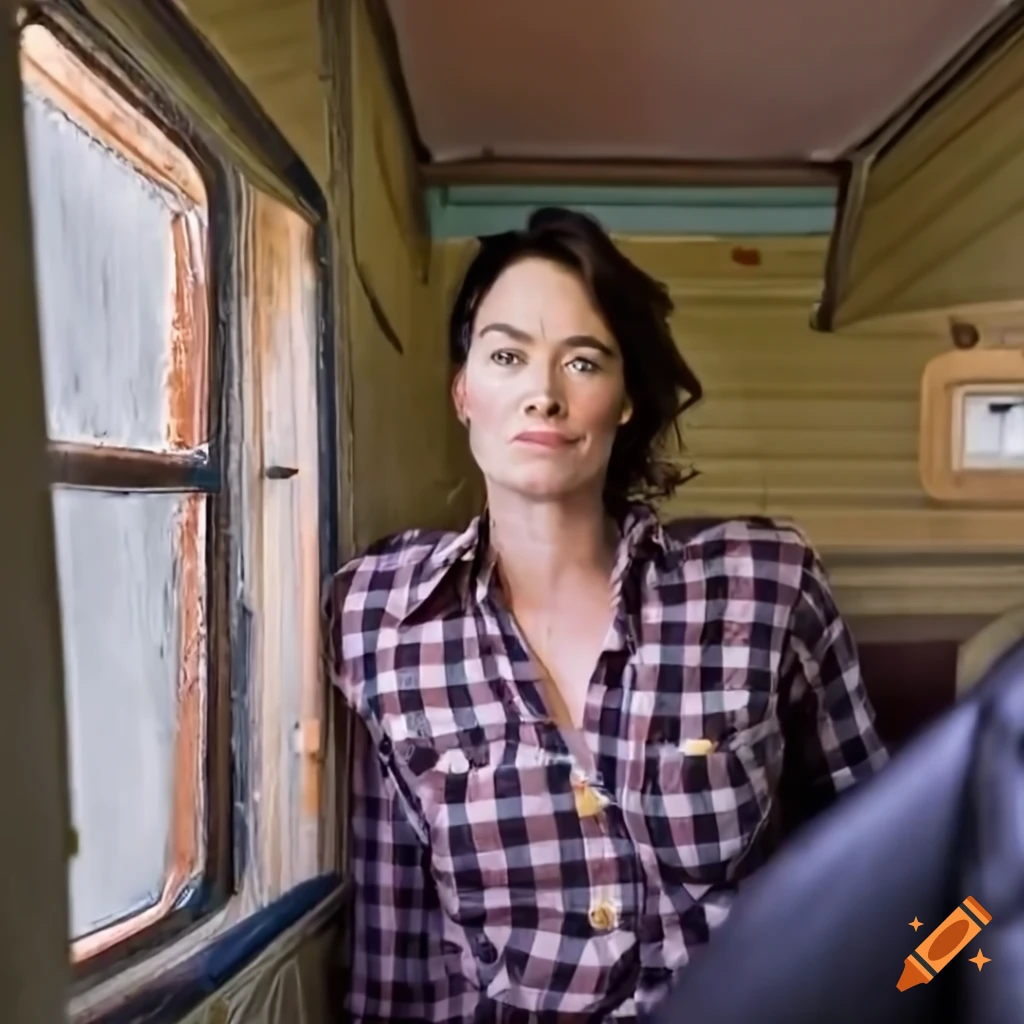 British Actress With Messy Hair And Plaid Shirt british-actress-with-messy-hair-and-plaid-shirt