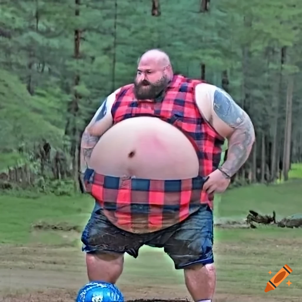 Portrait Of A Burly Lumberjack With A Big Beer Belly big-black-dude-named-requis-youtube