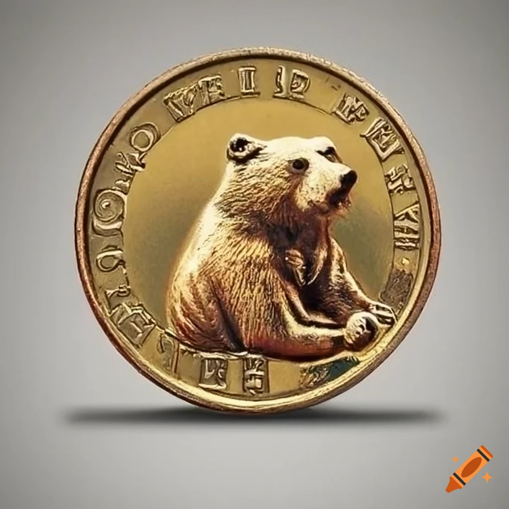 Golden bear coin worth 25 cents on Craiyon