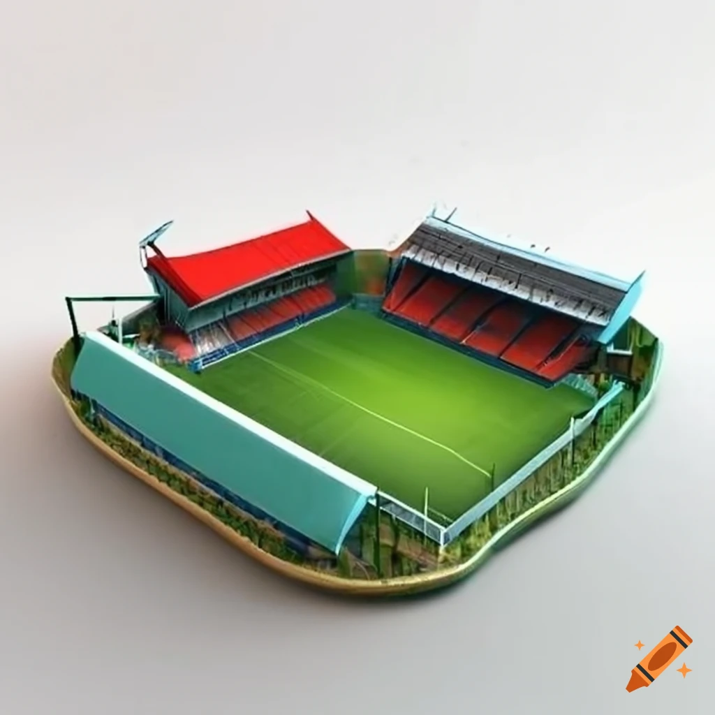 3d sculpture of gander green lane stadium