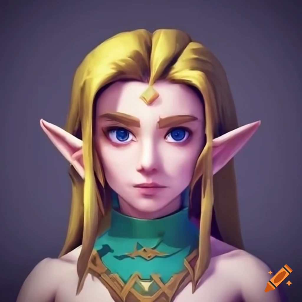 Illustration Of Female Link From Legend Of Zelda On Craiyon 4419